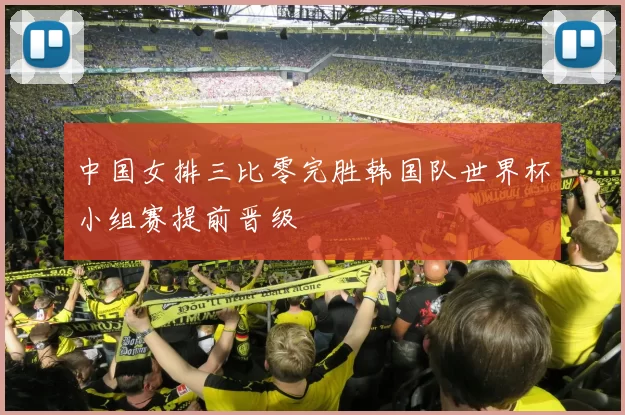 中国女排三比零完胜韩国队世界杯小组赛提前晋级