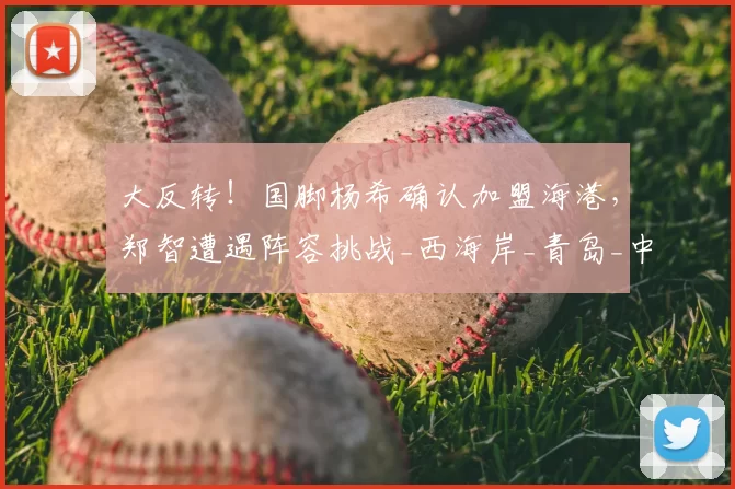 大反转！国脚杨希确认加盟海港，郑智遭遇阵容挑战_西海岸_青岛_中超